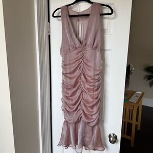 Urban Outfitters Mauve Ruched Dress
